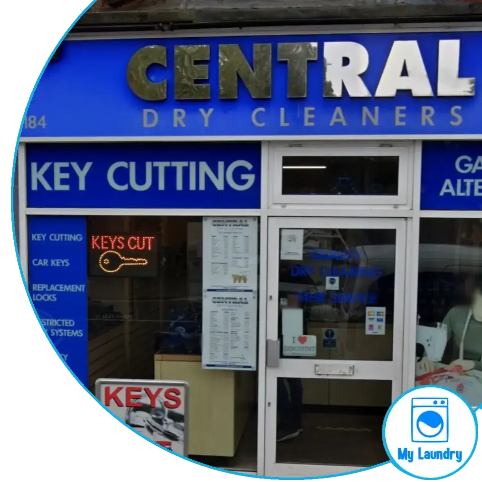 Central Dry Cleaners storefront Bournemouth