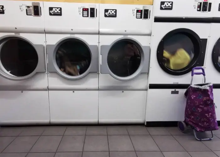 Signage of Launderette Boscombe, Bournemouth