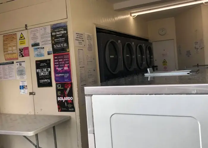 Somerford Launderette friendly staff at work