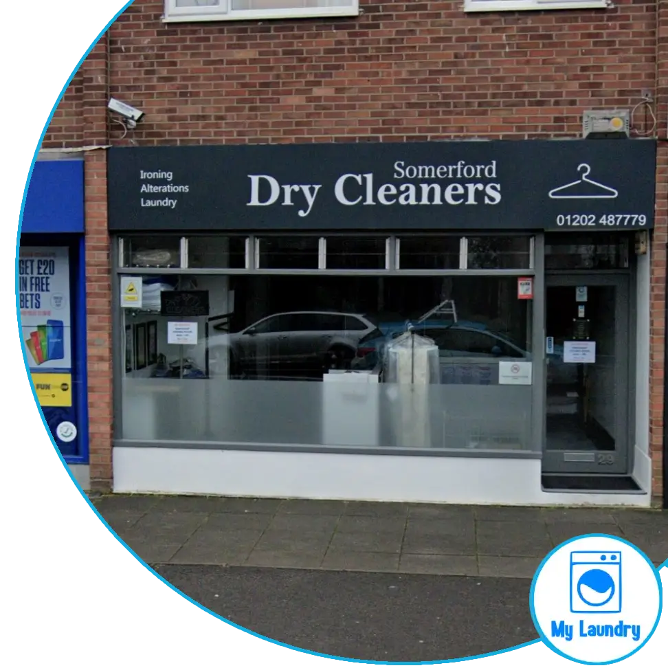 Somerford dry cleaners storefront